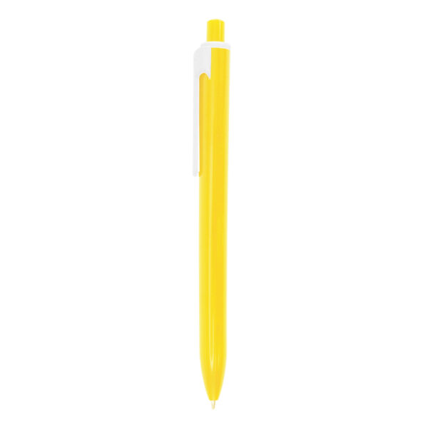 Ручка пластикова, кулькова Bergamo Wideclip, 3515 - Жовтий