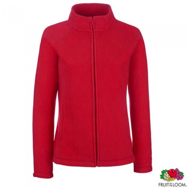 Толстовка 'Lady-Fit Full Zip Fleece' (Fruit of the Loom), 0620660 - Червоний, S