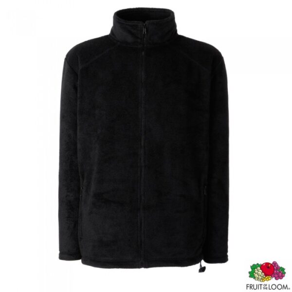 Толстовка 'Full Zip Fleece' (Fruit of the Loom), 0625100 - Чорний, S