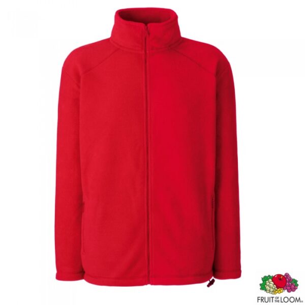 Толстовка 'Full Zip Fleece' (Fruit of the Loom), 0625100 - Червоний, S