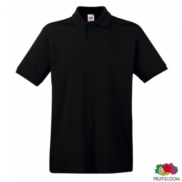 Теніска 'Premium Polo' (Fruit of the Loom), 0632180 - Чорний, S